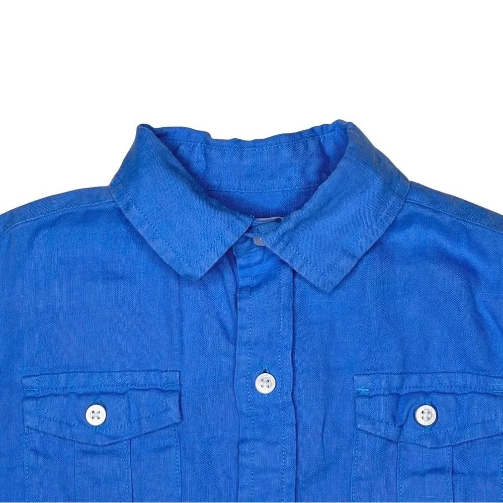 Janie And‎ Jack Linen Button Down Shirt